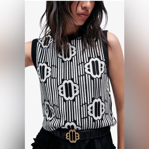Maje Sweater Vest Sleeveless - Picture 1 of 6
